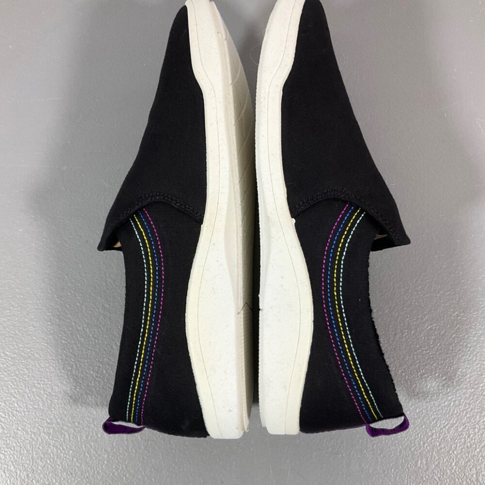 Vionic Beach Womens Marshall Black Canvas Laceless Slip-on Sneakers Women’s Size - Picture 9 of 13